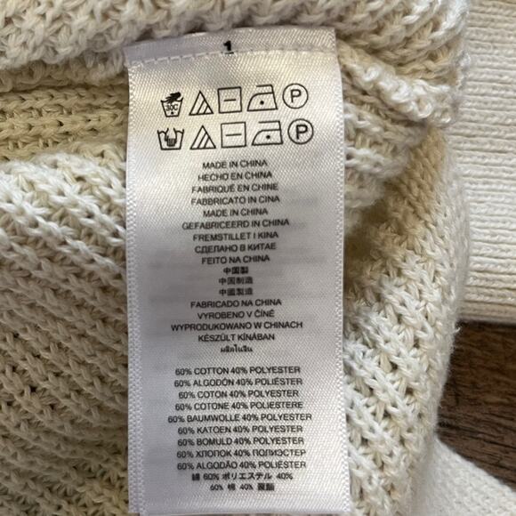 Michael Kors Tunic Sweater Womens Size 1X Ivory Knitted V Neck Simple Basic Sexy - Picture 6 of 10